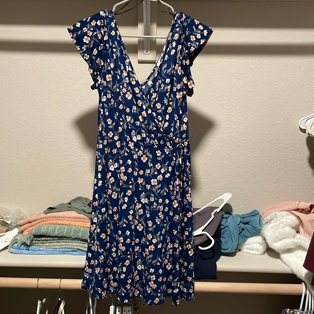Faux wrap dress